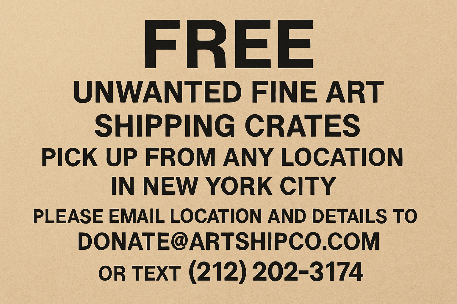 refurbished fine art shipping crates